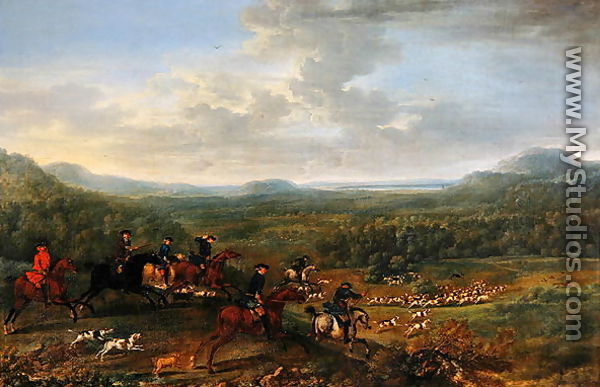 A Fox Hunt, c.1730-40 - John Wootton