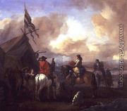 Cavalrymen in a Military Encampment - Philips Wouwerman