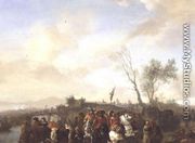 An Army on the March - Philips Wouwerman