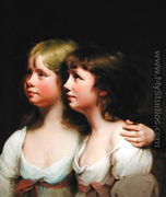 Portrait of Sarah and Ann Haden - Josepf Wright Of Derby