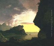 Sunset on the Coast near Naples, c.1785-90 - Josepf Wright Of Derby