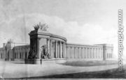 Perspective View of an Entrance Pier at the House, 1815 - Benjamin Dean Wyatt