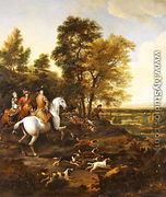 Hare Hunting, c.1690 - Jan Wyck