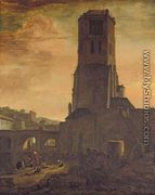 Washerwomen at the Foot of a Tower - Thomas Wyck