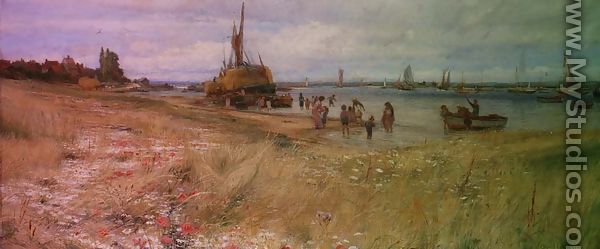 Coastal Scene - Charles William Wyllie