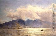 Goat Fell, Arran, with sailing boats - William Lionel Wyllie