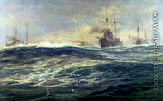 1st Battle Squadron of Dreadnoughts Steaming down the Channel in 1911 - William Lionel Wyllie