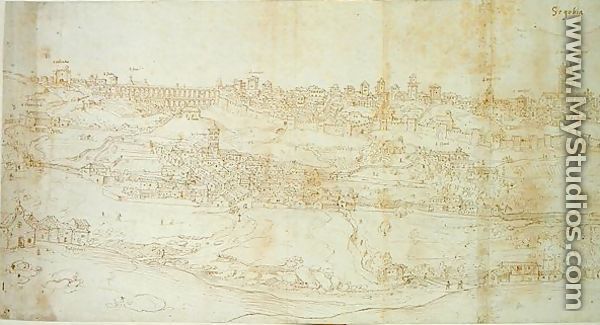 View of Segovia - Anthonis van den Wyngaerde