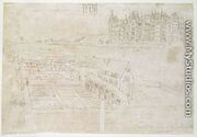 Privy Gardens, Richmond Palace, from The Panorama of London, c.1544 - Anthonis van den Wyngaerde