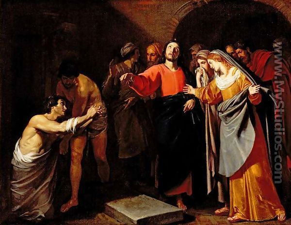 The Raising of Lazarus, c.1630 - Andrea Vaccaro