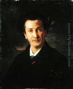 Portrait of Francois Coppee - Jules Emmanuel Valadon