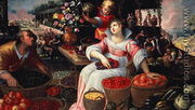 Fruitmarket (Summer), 1590 - Frederik Valckenborch