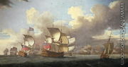 Sir George Byng in the straits of Messina - Richard Vale