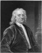 Portrait of Sir Isaac Newton (1642-1727), engraved by Edward Scriven (1775-1841) - John Vanderbank