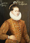 Portrait of James I of England and James VI of Scotland (1566-1625), purported to be the marriage portrait sent to the Danish Court to seduce Anne, his future wife - Adrian Vanson