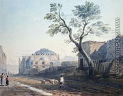 Scotch Church and the remains of London Wall, 1818 - John Varley
