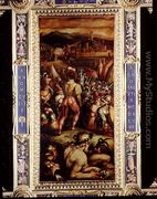 The Capture of Vicopisano from the ceiling of the Salone dei Cinquecento, 1565 - Giorgio Vasari