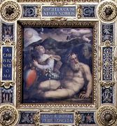 Allegory of the town of Fiesole from the ceiling of the Salone dei Cinquecento, 1565 - Giorgio Vasari