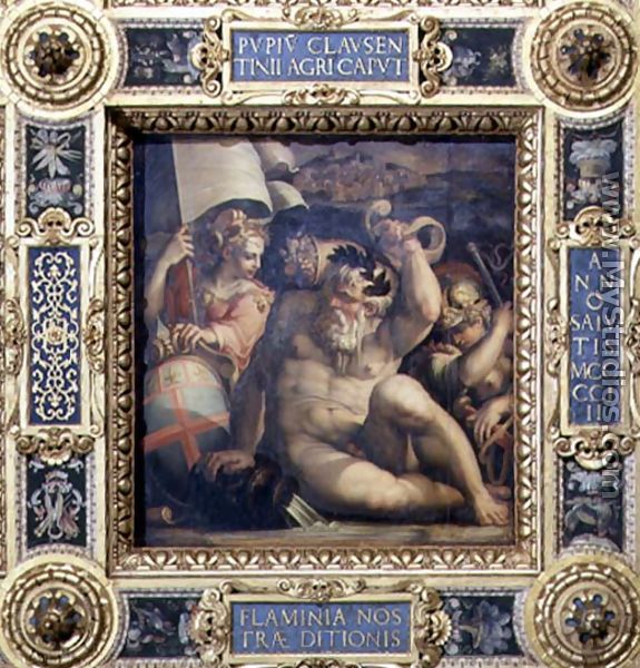 Allegory of the Romagna region from the ceiling of the Salone dei Cinquecento, 1565 - Giorgio Vasari