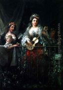 Ladies on a Balcony, 1862 - Eugenio Lucas Velazquez