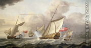 The Royal Yacht Mary Exchanging Salutes - Cornelis van de Velde