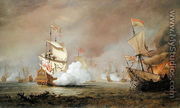 Sea Battle of the Anglo-Dutch Wars, c.1700 - Willem van de, the Younger Velde