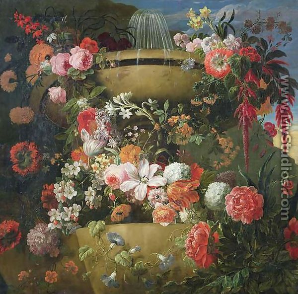 Basin and Flowers - Gaspar Peeter The Elder Verbruggen
