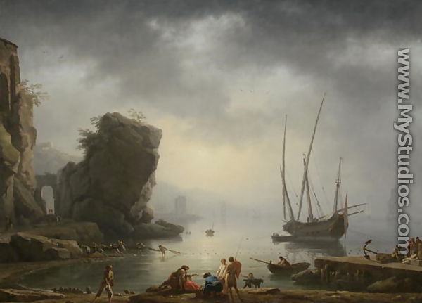 Mediterranean Coastal Scene, 1746 - Carle Vernet