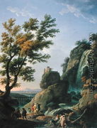 Landscape with Waterfall and Figures, 1768 - Claude-joseph Vernet