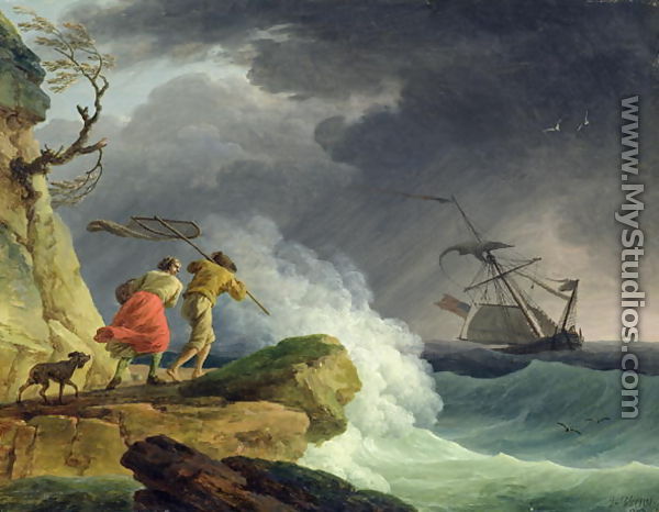 Coastal Scene in a Storm, 1782 - Claude-joseph Vernet