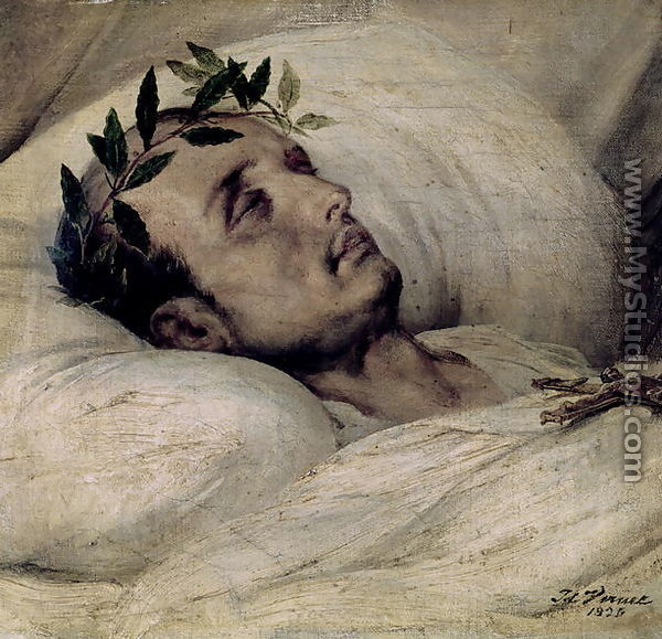 Napoleon I 1769-1821 on his Deathbed, 1825 - Horace Vernet