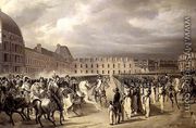 Napoleon Reviewing the Guard in the Place du Carrousel in 1808-9, c.1841-42 - Horace Vernet