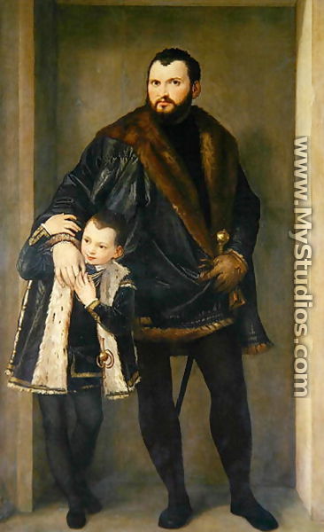 Giuseppe da Porto and his Son Adriano, c.1555 - Paolo Veronese (Caliari)