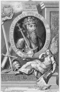 Edward III 1312-77 King of England from 1327, after a painting in Windsor Castle, engraved by the artist - George Vertue