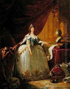 Portrait of the Dowager Tsarina Maria Feodorovna 1759-1828 - Elisabeth Vigee-Lebrun