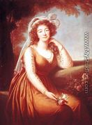 Comtesse du Barry 1743-93 Holding a Rose - Elisabeth Vigee-Lebrun
