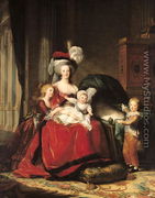 Marie-Antoinette 1755-93 and her Children, 1787 - Elisabeth Vigee-Lebrun
