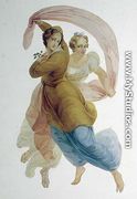 Two Graces, wall panel in the Porcelain Room, c.1822 - Antonio Vighi