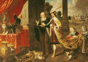 Ahasuerus Showing his Treasure to Mordecai - Claude Vignon