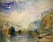 The Lauerzersee with Schwyz and the Mythen - Joseph Mallord William Turner