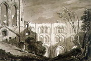 Rivaulx Abbey, from the Liber Studiorum, engraved by Henry Dawe, 1812 - Joseph Mallord William Turner