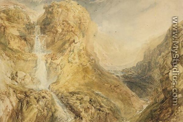 Mossdale Fall, Yorkshire, c.1816-18 - Joseph Mallord William Turner