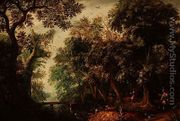 A Stag Hunt in a forest - David Vinckboons