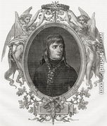 Portrait of Napoleon Bonaparte 1769-1821 engraved by Stephane Pannemaker 1847-1930 - (after) Viollat, Eugene Joseph
