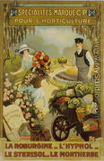 Poster advertising horticulture products with the mark, C.P. - Raoul Vion