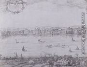 Panorama of London and the Thames, part one showing from Whitehall to Blackfriars, c.1600 - Nicolaes (Claes) Jansz Visscher