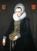 Portrait of Justina van Teylingen, 1616 - Cornelis van der Voort