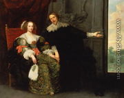 Portrait of a man and his wife - Cornelis De Vos