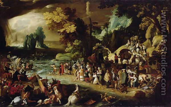 The Crossing of the Red Sea, c.1597-1600 - Sebastien Vrancx