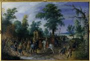 Cavalry and Infantry before a Chapel, before 1610 - Sebastien Vrancx